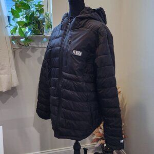 NBA Puffer Coat, Black, Size Large, New With Tags,  Hoodie, Mens Basketball